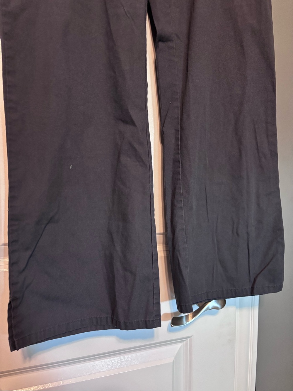 Dickies Black Cargo Drawstring Medical Pants Size Large - Picture 3 of 11